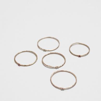 Skinny Rose Gold Ring,1mm,sterling Silver,knuckle..