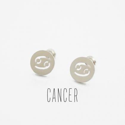 Silver Constellation Earrings,cancer,sterling..