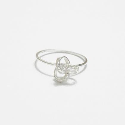 30% Off Silver Eternity Cz Circle Ring Size..