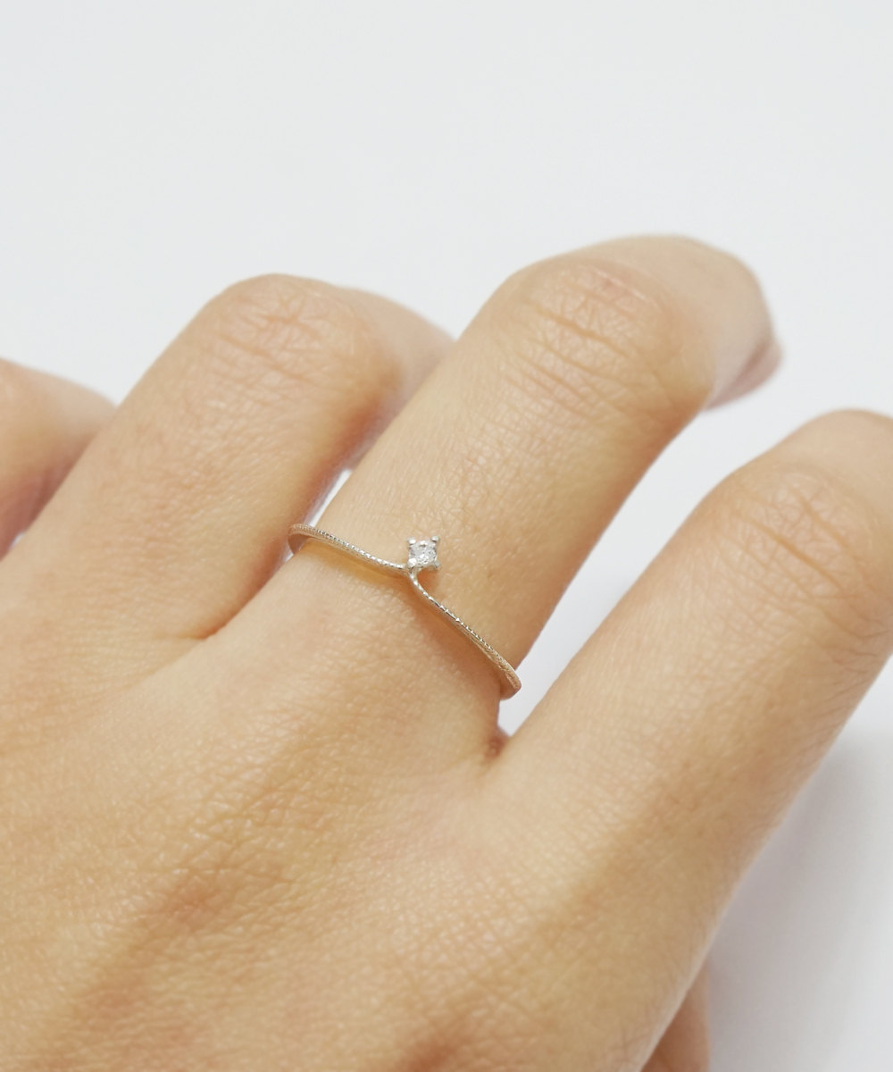 Simple Wedding Cz Ring,sterling Silver,v Ring,tiara Ring,stack Ring,dainty Jewelry,engagement,wedding Ring,bridal Jewelry,gift For Her