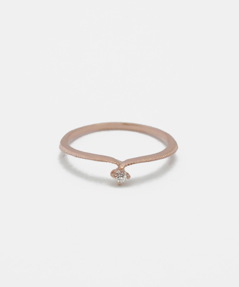 Simple Rosegold Wedding Cz Ring,sterling Silver,v Ring,tiara Silver Ring,dainty Jewelry,engagement,wedding Ring,bridal Jewelry,gift For Her