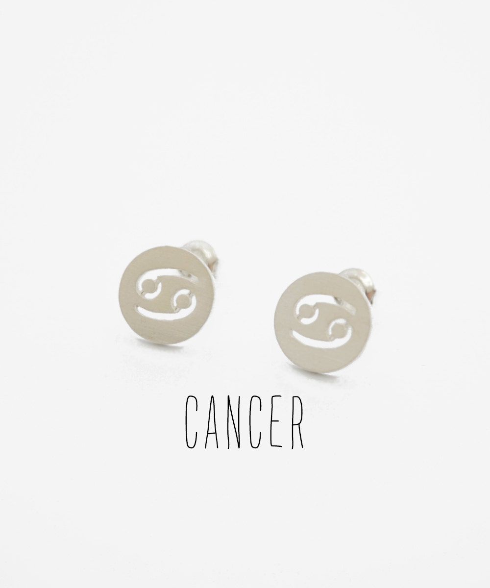 Silver Constellation Earrings,cancer,sterling Silver,birthday Jewelry,horoscope,zodiac,astrology,gift Idea,summer Jewelry,bridesmaid