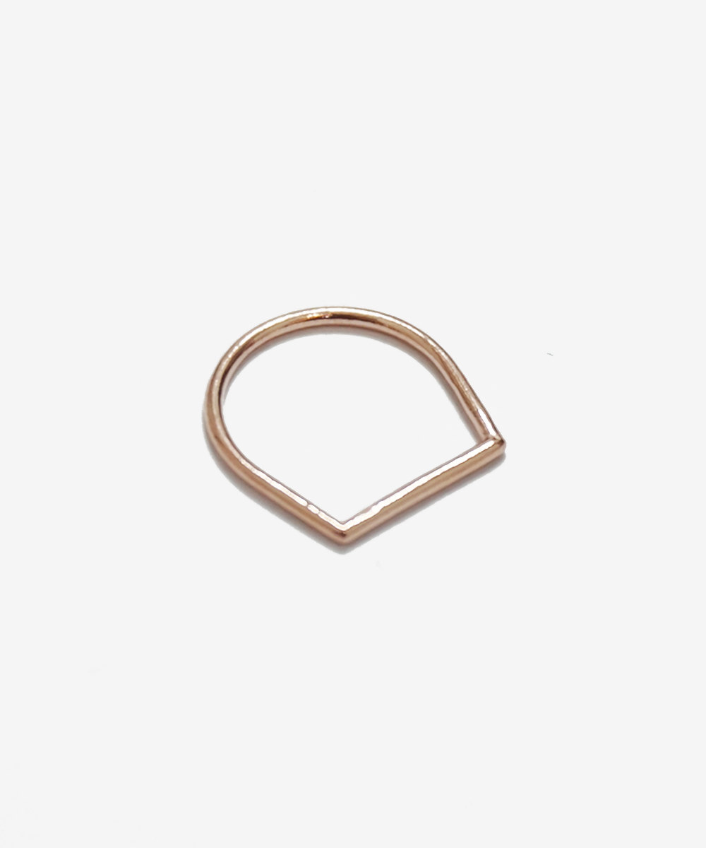 Round Rose Gold Stack Ring,sterling Silver,rose Gold 1mm,line Ring,simple Ring,pinky Ring,knuckle Ring,birthday Gift,wedding Ring,gift,rgr49