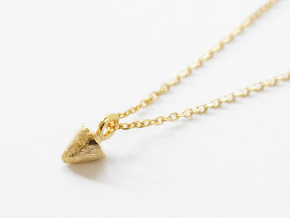 Gold Spike Necklace,sterling Silver,gold Necklace,tiny Spike,delicate Necklace,simple Necklace,cute Necklace,minimalist Jewelry,ggn10