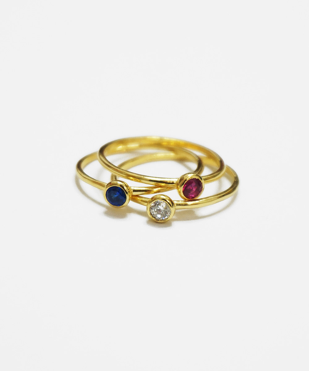 Holiday Bezel 4mm Gold Ring,simple Ring,sterling Silver,stack Ring,jewelry,cubic Zirconia,wedding Ring,bridesmaid,holiday Gift,gift,agr35